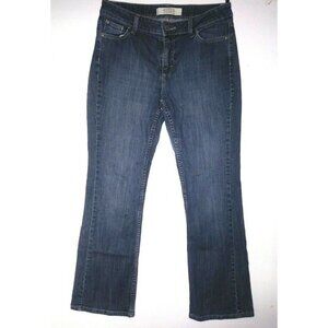 Merona jeans Low Rise Bootcut Jeans Sz 12 Blue Denim Stretch Dark Wash 34x31